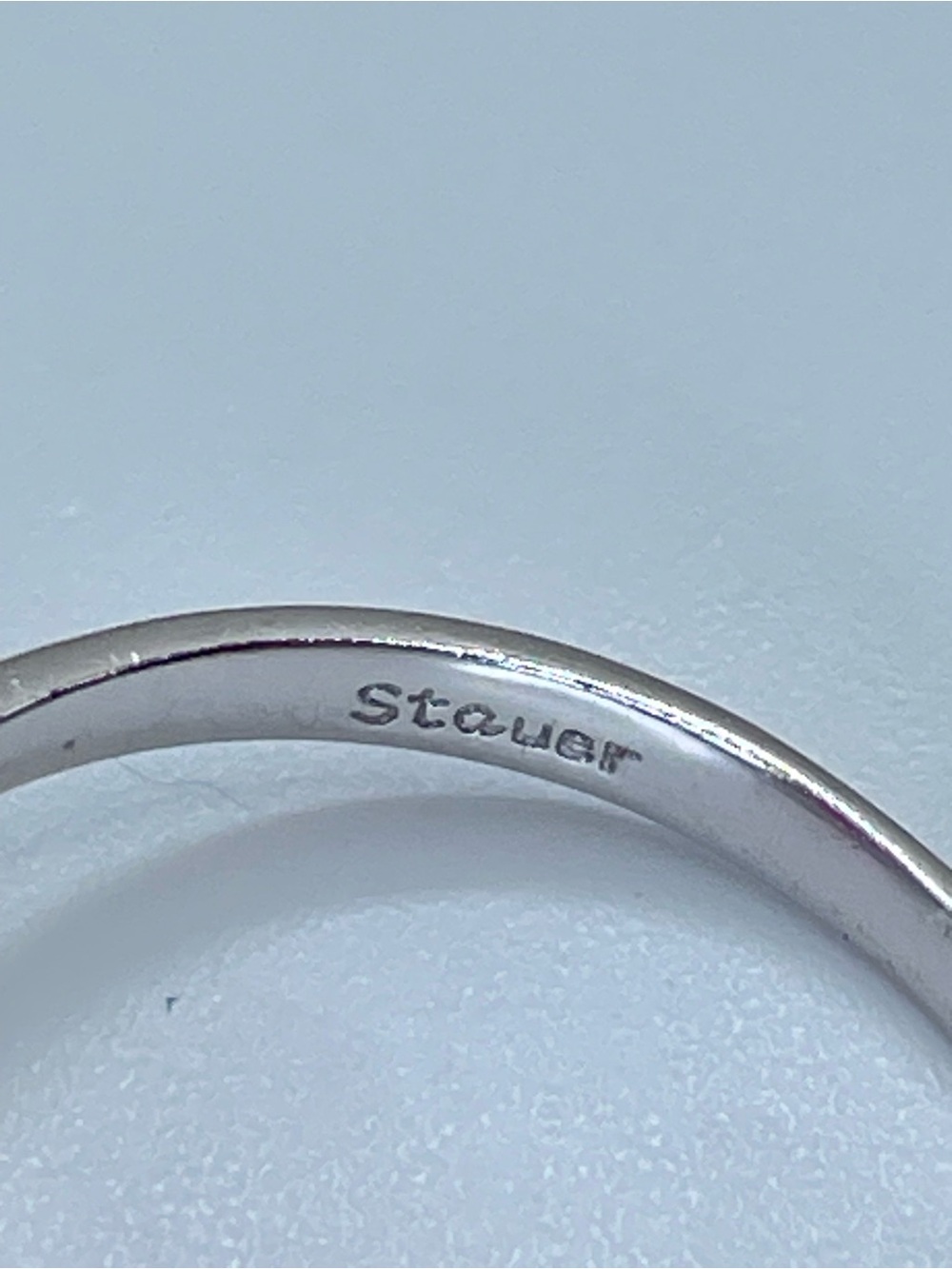 Stunning Stauer 925 Sterling Silver Ruby Oval Halo Ring Size 8 - Picture 5 of 12